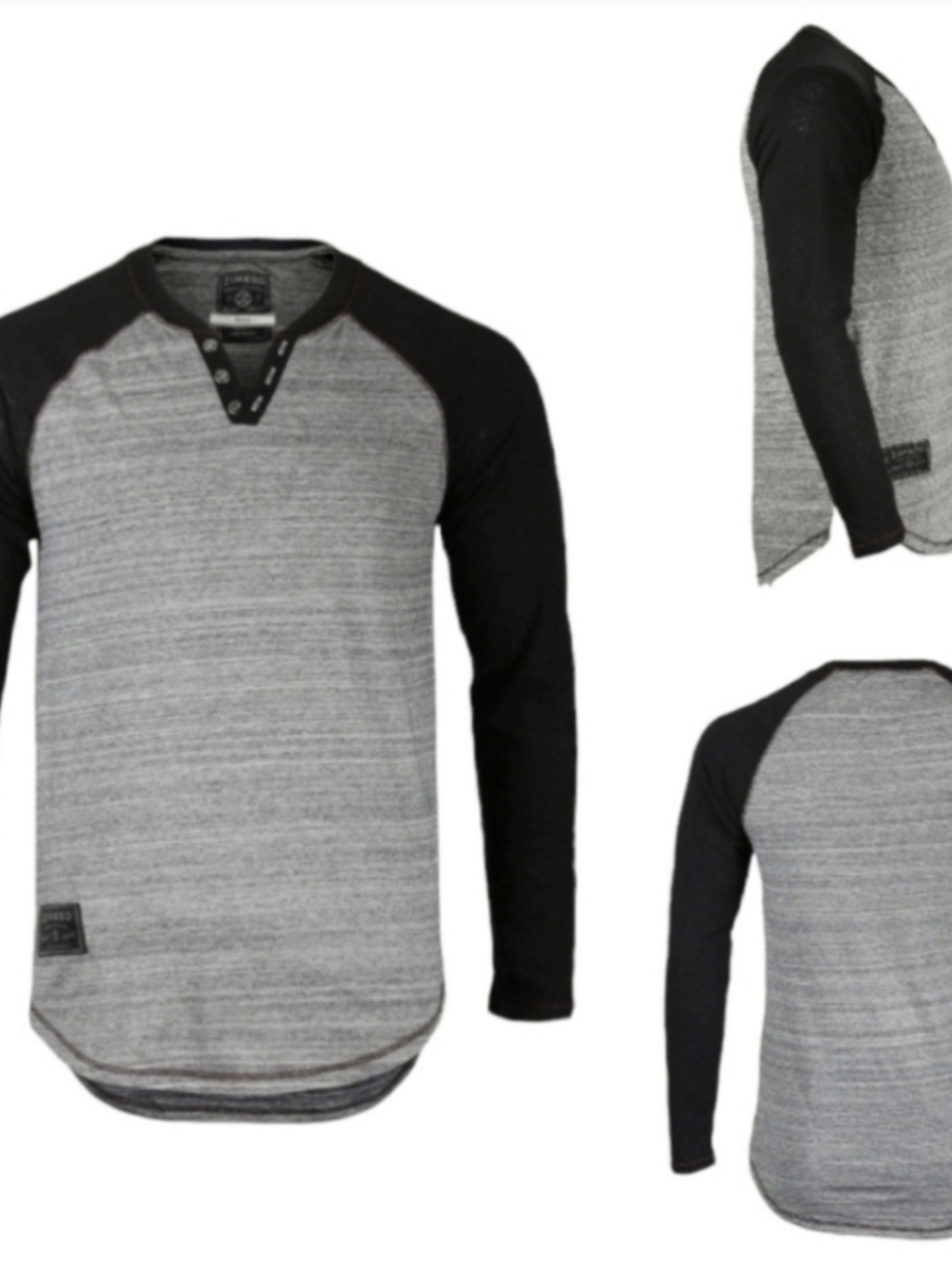 ZIMEGO Long Sleeve Henley Sz XXL